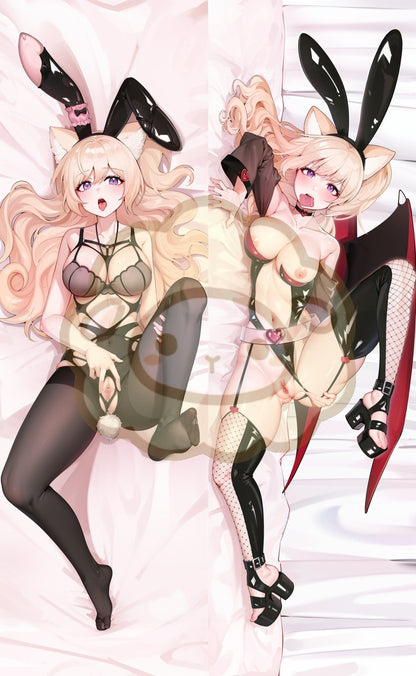 Original Character Rabbit Girl Split legs pillow