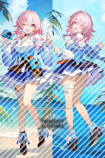 Honkai Series March 7th Split legs pillow Custom Dakimakura Body Pillows