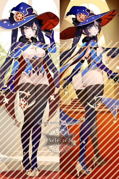 Genshin-Astrologist Mona Megistus Split legs pillow Custom Dakimakura Body Pillows