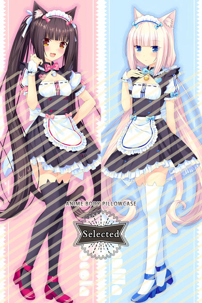 NEKOPARA Chocola & Vanilla Furry Split legs pillow Custom Dakimakura Body Pillows