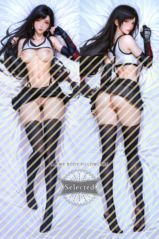 Final Fantasy Tifa Split legs pillow Custom Dakimakura Body Pillows