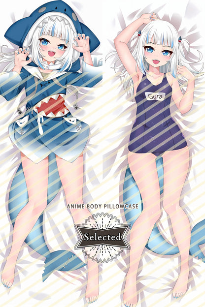 hololive EN Gawr Gura Split legs pillow Custom Dakimakura Body Pillows