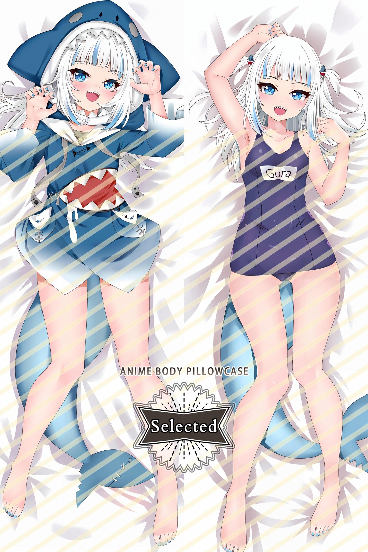 hololive EN Gawr Gura Hugging body pillow Custom Dakimakura Body Pillows