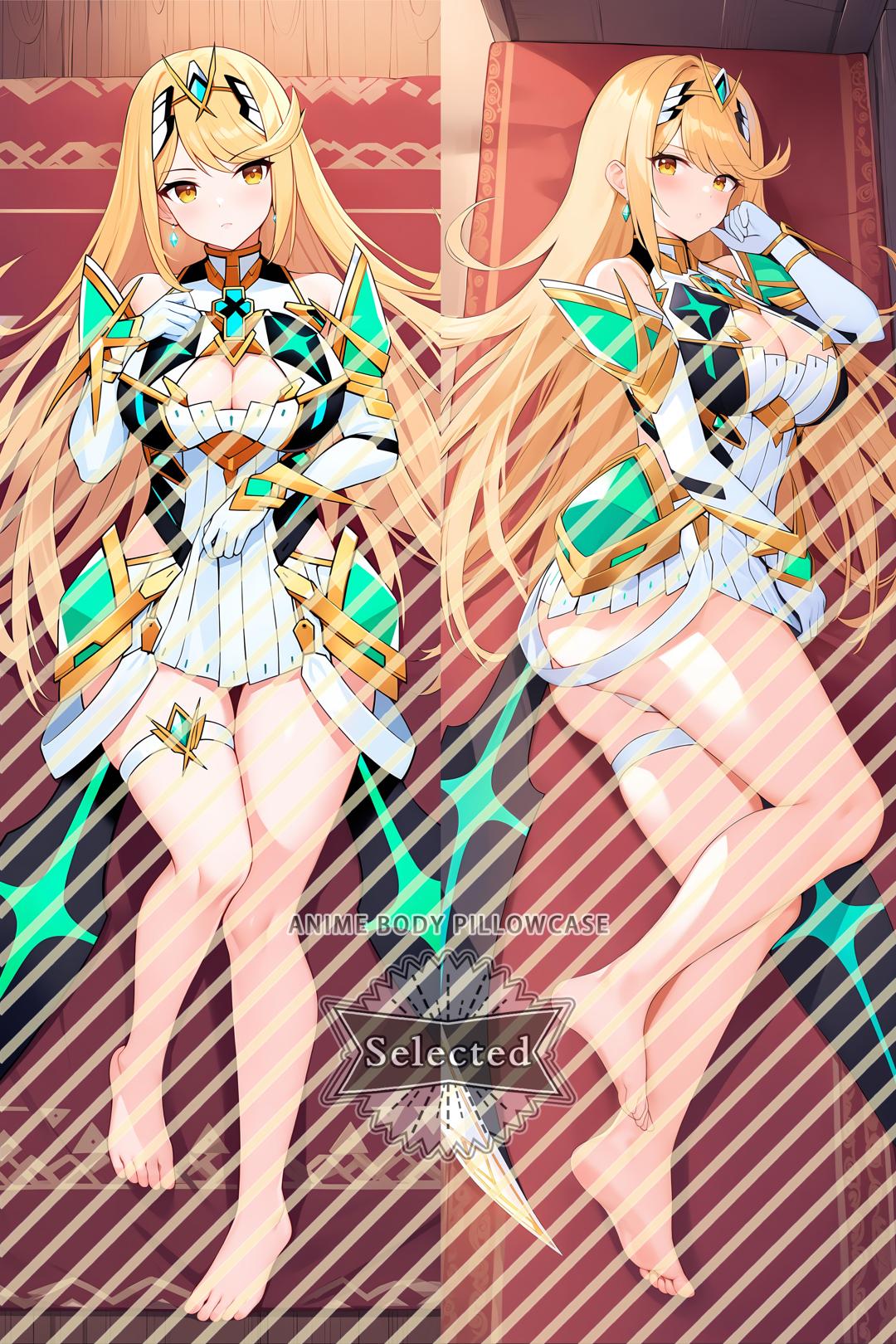 Xenoblade Chronicles Hikari\Mythra Split legs pillow Custom Dakimakura Body Pillows