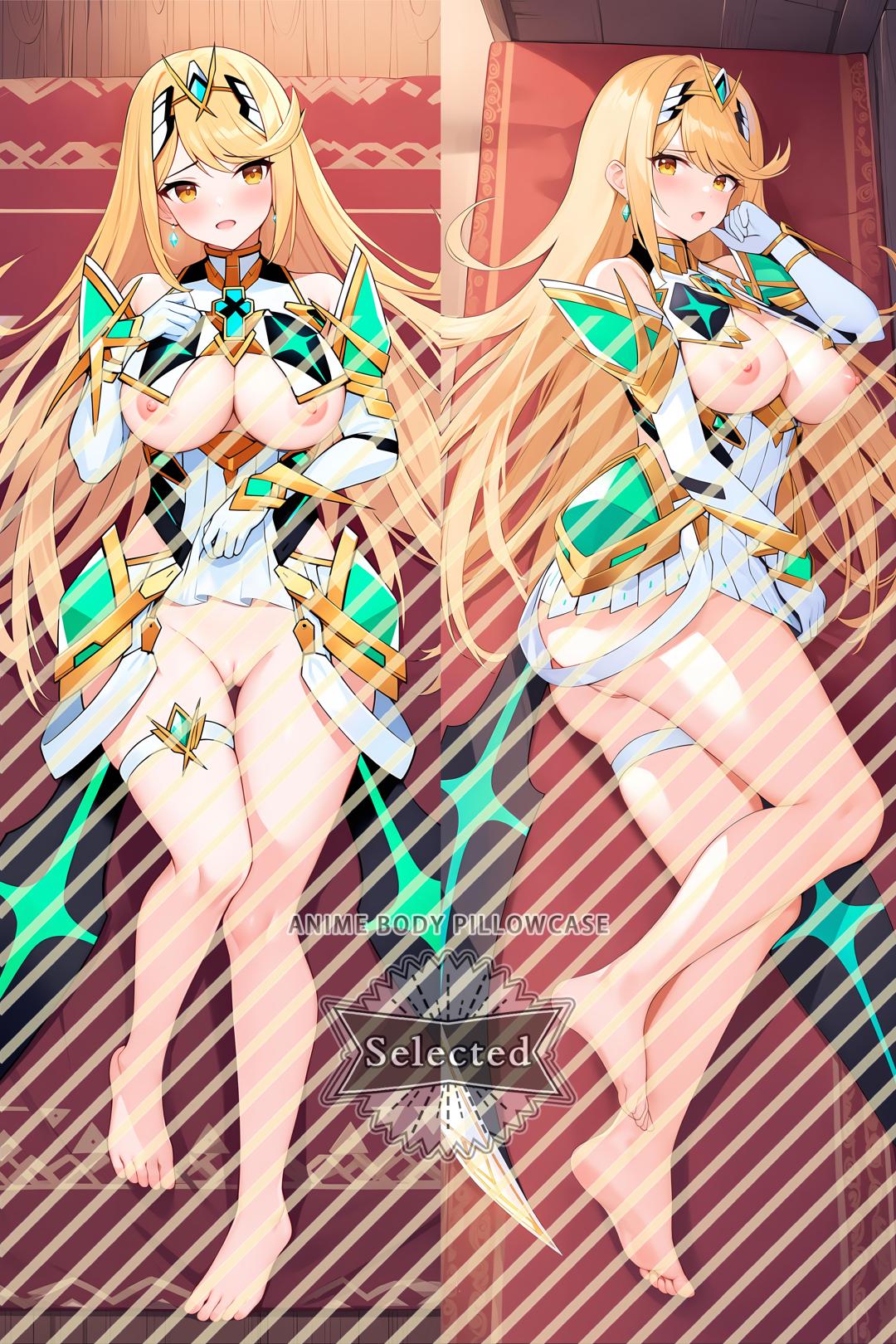 Xenoblade Chronicles Hikari\Mythra Split legs pillow Custom Dakimakura Body Pillows