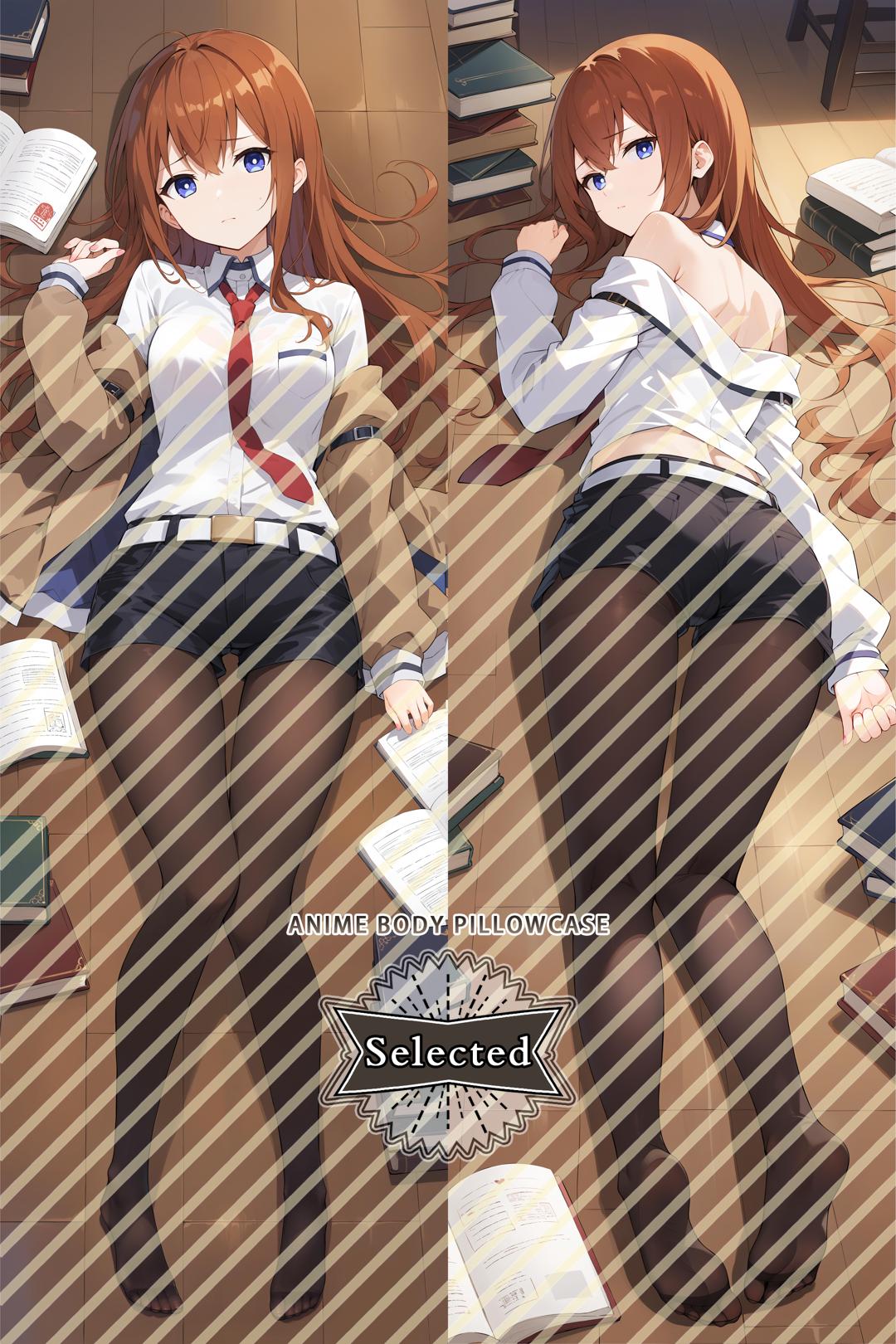 Steins;Gate Makise Kurisu Split legs pillow Custom Dakimakura Body Pillows