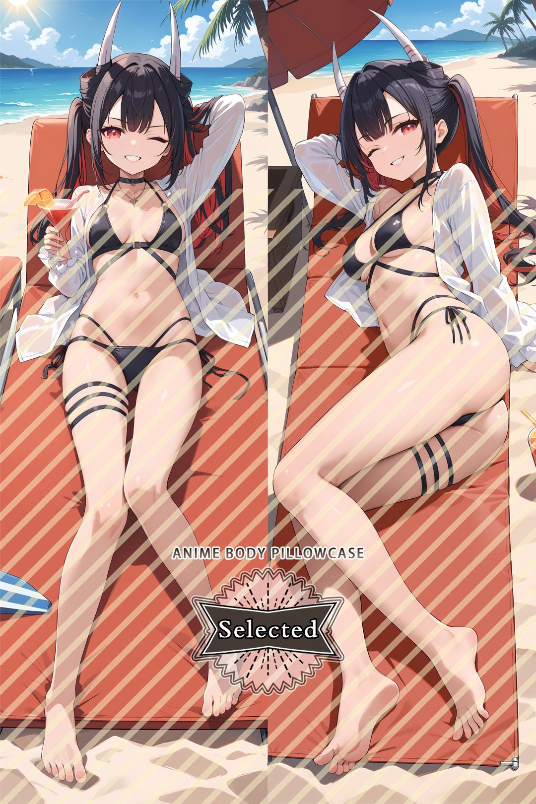 Azur Lane IJN Hatsuzuki Split legs pillow Custom Dakimakura Body Pillows