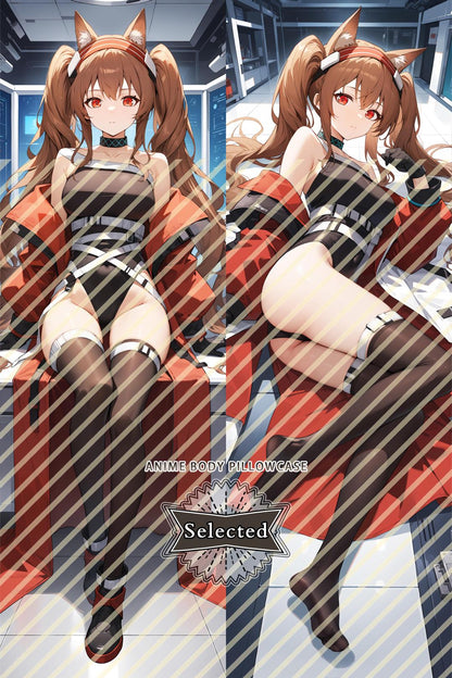 Arknights Angelina Furry Split legs pillow Custom Dakimakura Body Pillows