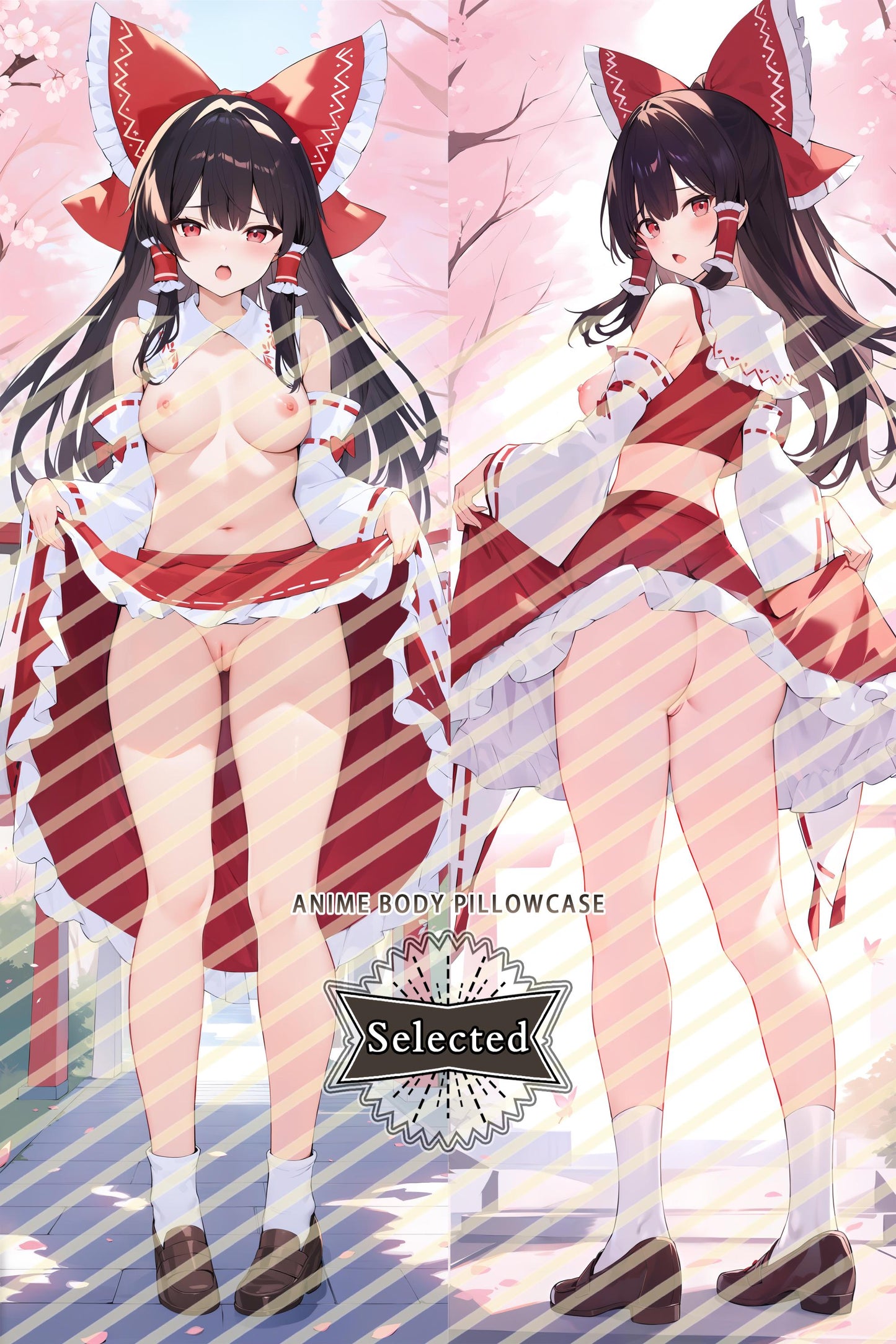 Touhou Project Hakurei Reimu Split legs pillow