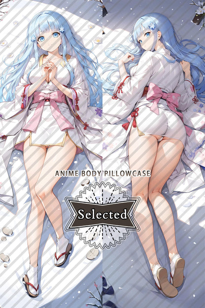 Bishoujo Mangekyou Ibun Yuki Onna 雪おんな しらゆき ひめ Split legs pillow Custom Dakimakura Body Pillows