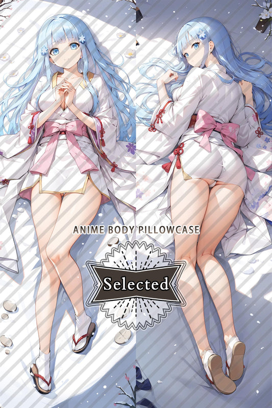 Bishoujo Mangekyou Ibun Yuki Onna 雪おんな しらゆき ひめ Split legs pillow Custom Dakimakura Body Pillows