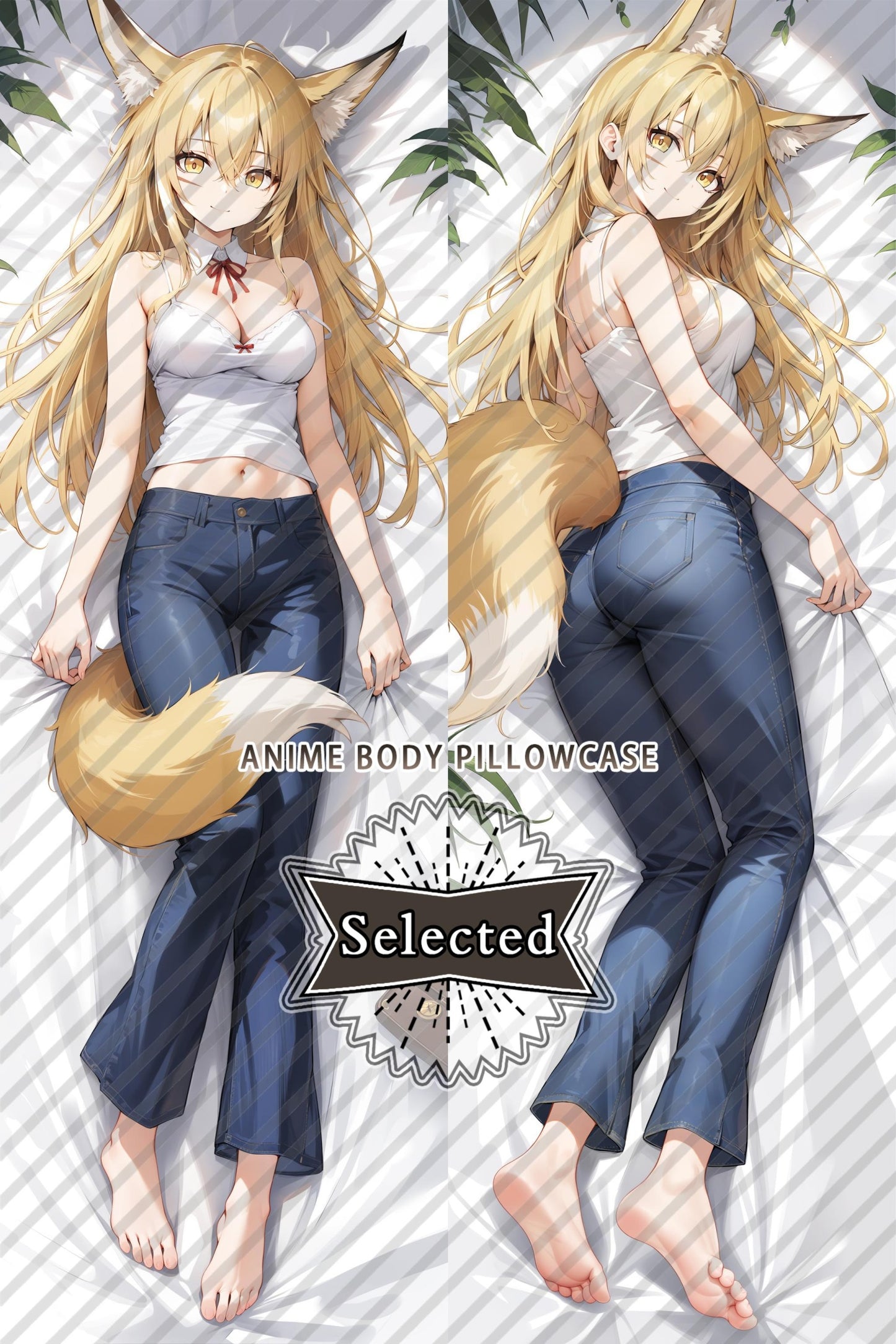 Arknights Vulpisfoglia Split legs pillow Custom Dakimakura Body Pillows