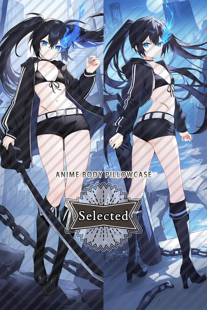 Black★Rock Shooter Stella Split legs pillow Custom Dakimakura Body Pillows