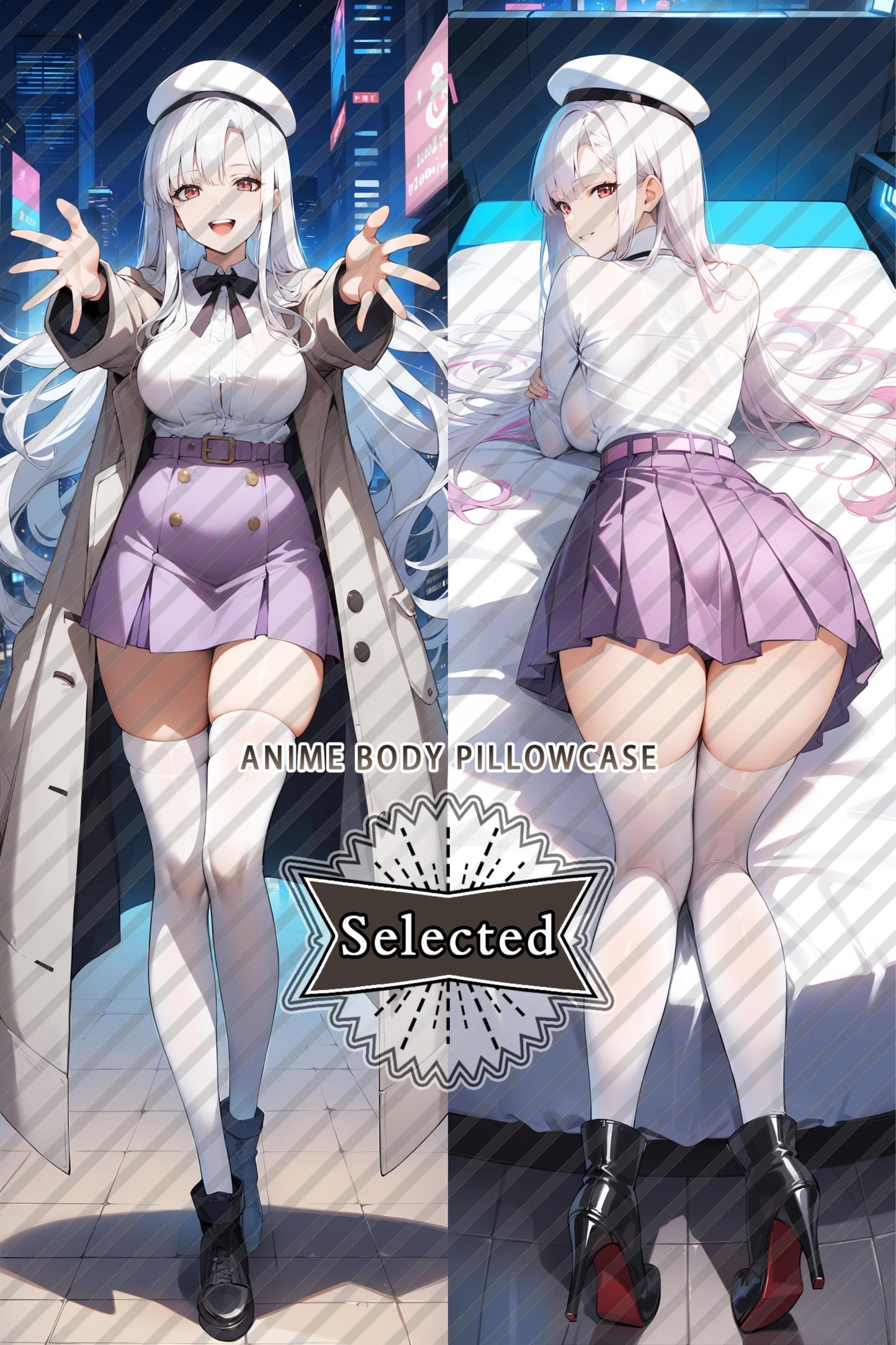 Demon Lord 2099 Machina Soleige Split legs pillow Custom Dakimakura Body Pillows