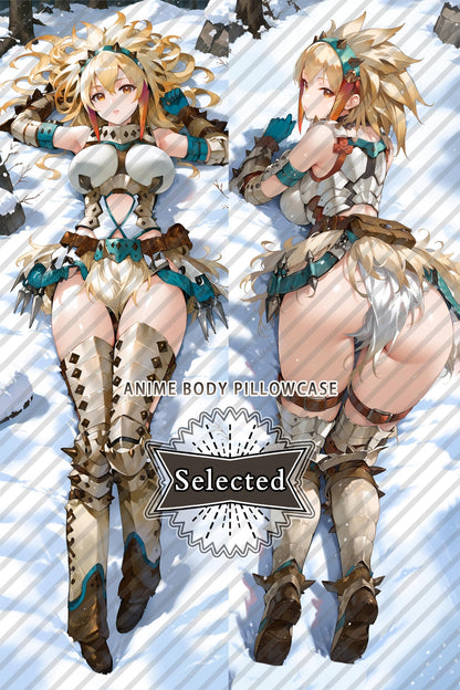 Monster Hunter Barioth Armor Split legs pillow Custom Dakimakura Body Pillows