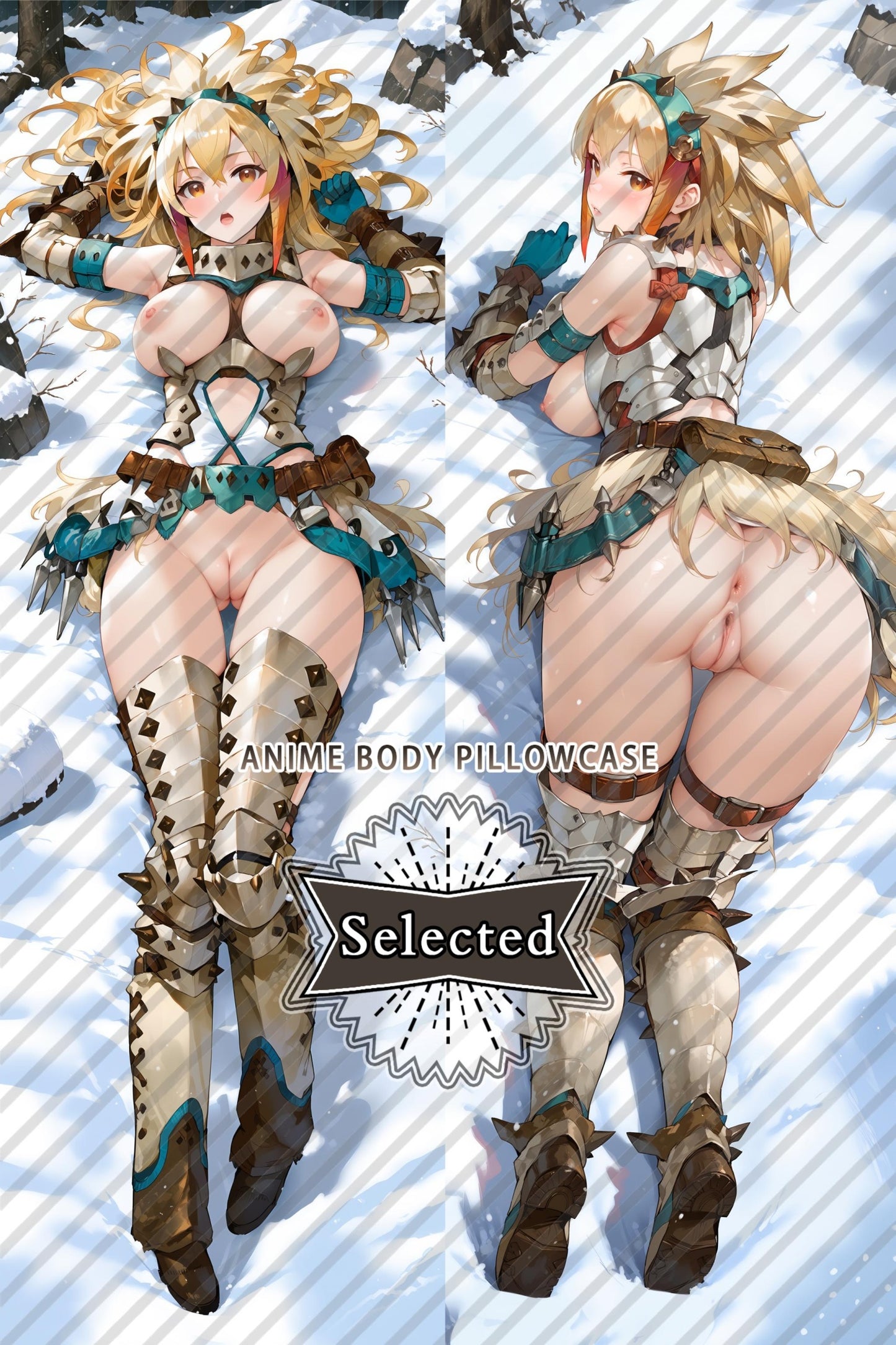 Monster Hunter Barioth Armor Split legs pillow Custom Dakimakura Body Pillows