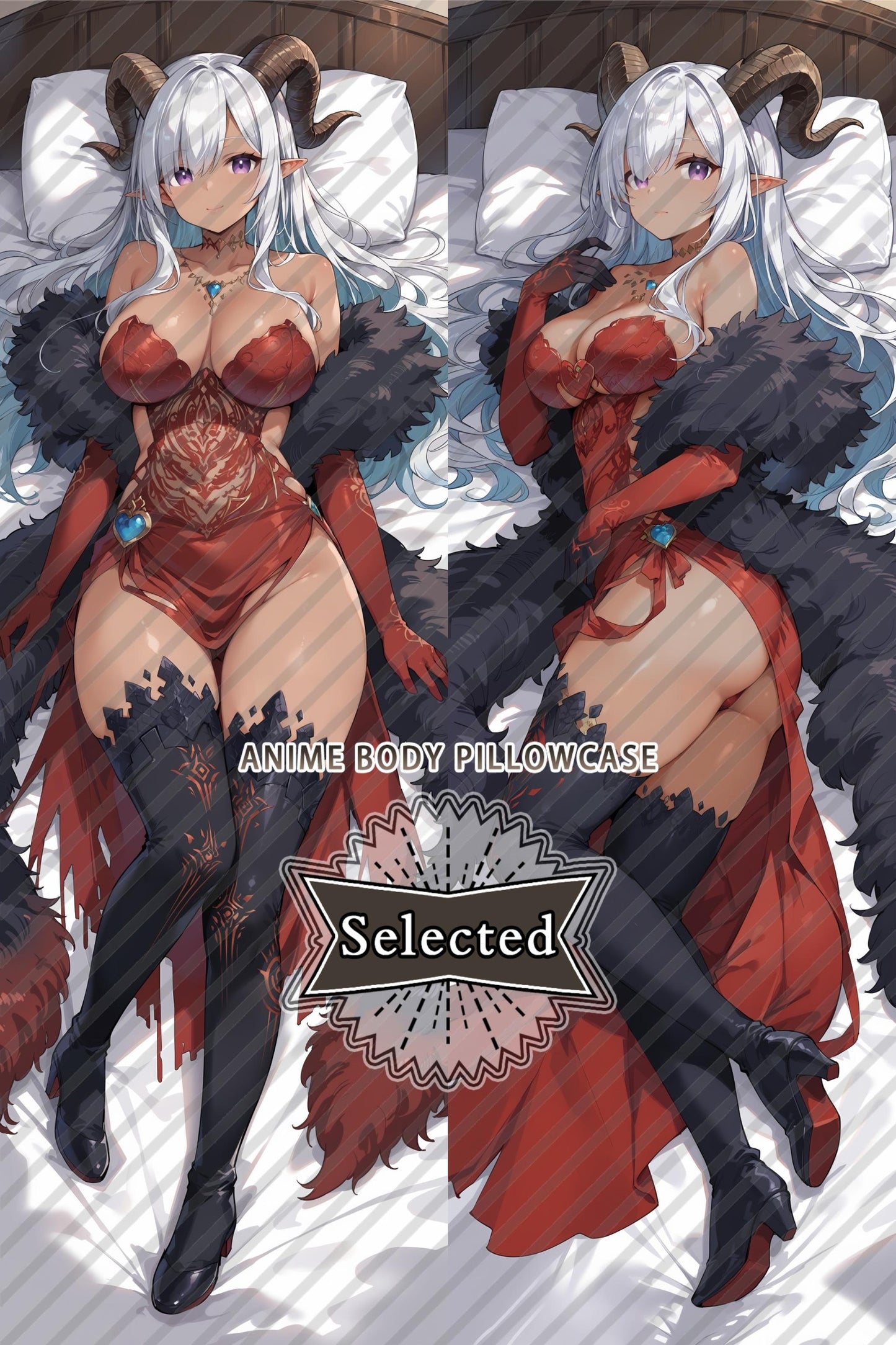 Monster Hunter Demonlord Armor Split legs pillow Custom Dakimakura Body Pillows