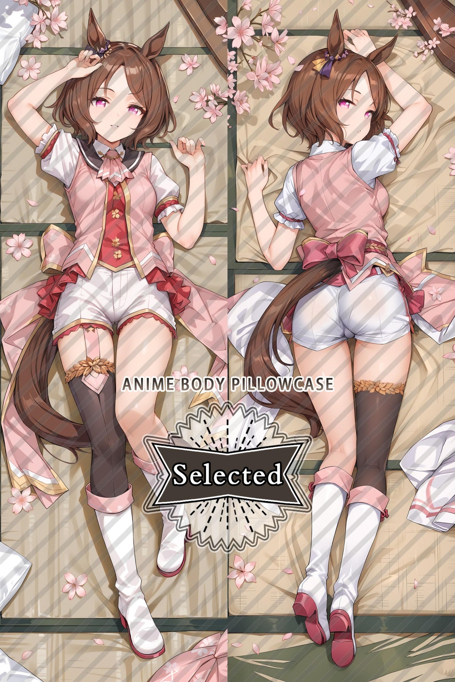 Umamusume: Pretty Derby Sakura Laurel Split legs pillow Custom Dakimakura Body Pillows