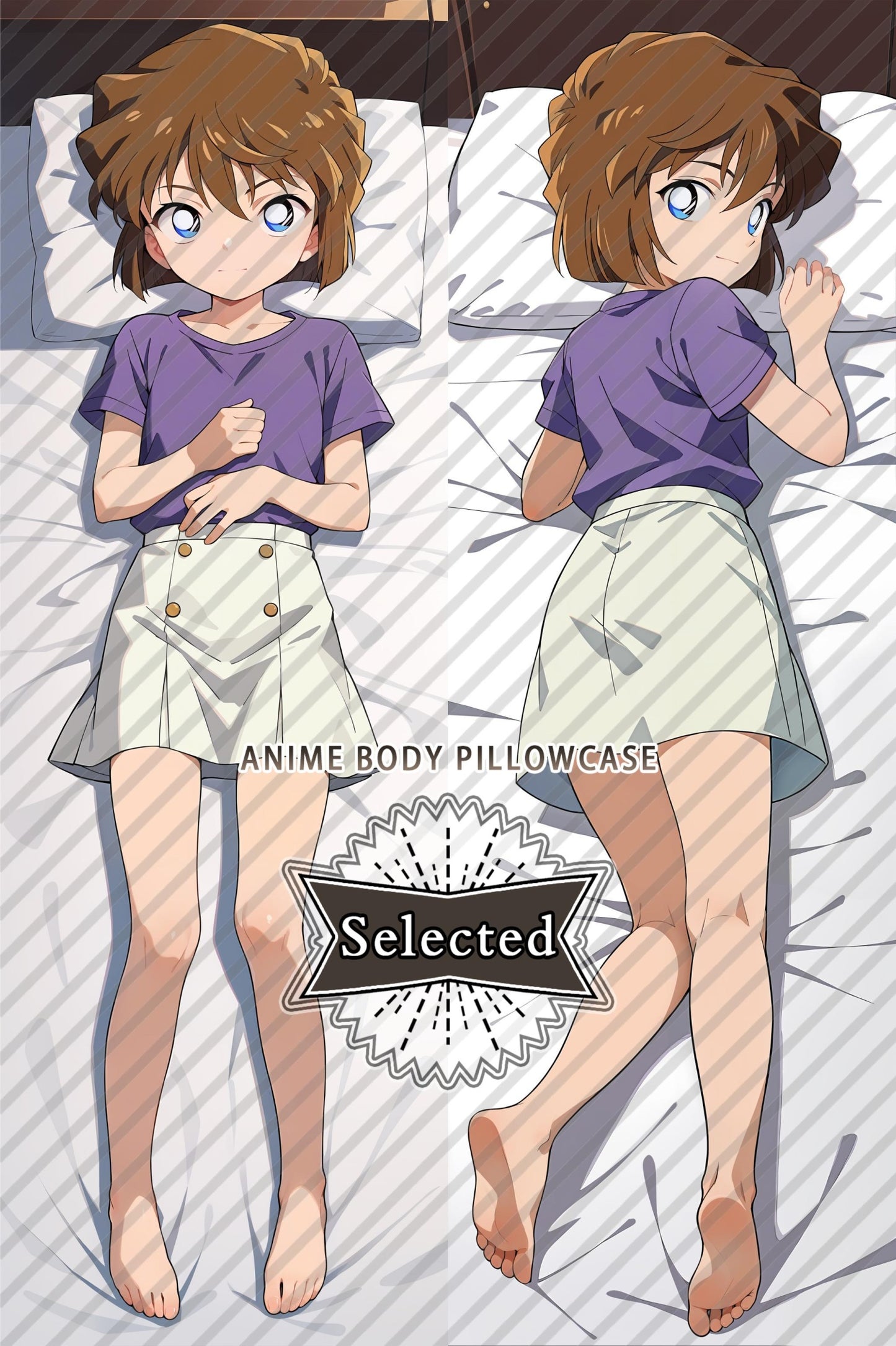 Case Closed/Detective Conan Haibara Ai Split legs pillow Custom Dakimakura Body Pillows