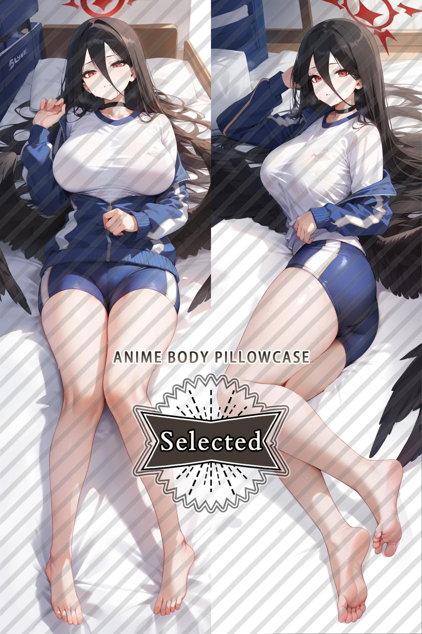 Blue Archive Hanekawa Hasumi Split legs pillow Custom Dakimakura Body Pillows