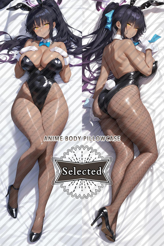 Blue Archive Kakudate Karin(Bunny Girl ver.) 角楯 カリン Split legs pillow Custom Dakimakura Body Pillows