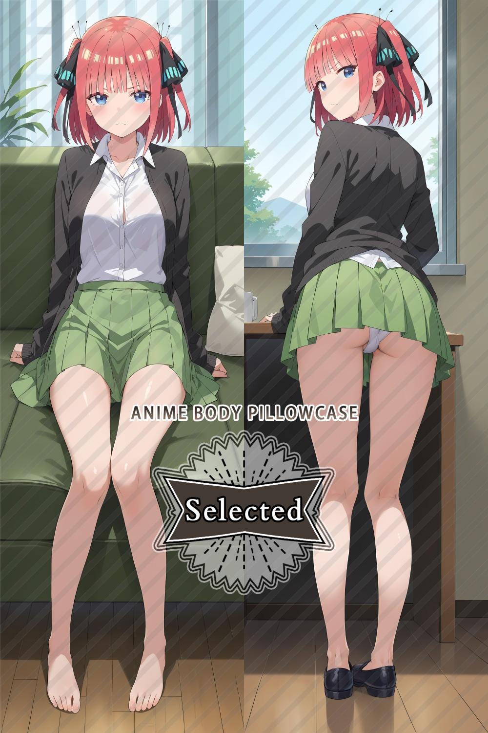 The Quintessential Quintuplets / 5toubun no hanayome Nakano Nino Split legs pillow Custom Dakimakura Body Pillows