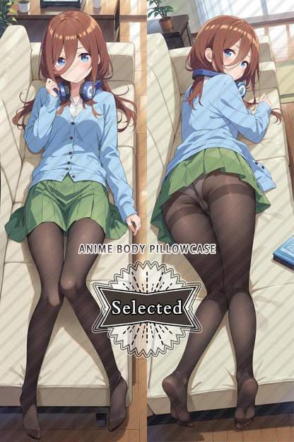 The Quintessential Quintuplets / 5toubun no hanayome Nakano Miku Split legs pillow Custom Dakimakura Body Pillows