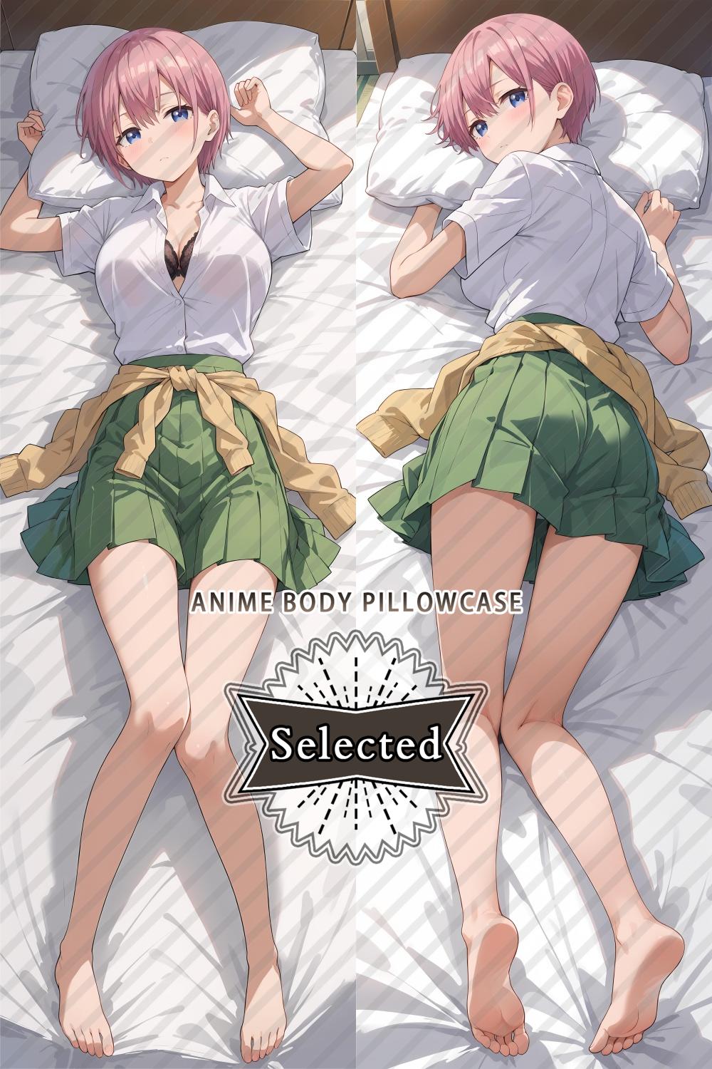 The Quintessential Quintuplets / 5toubun no hanayome Nakano Ichika Split legs pillow Custom Dakimakura Body Pillows