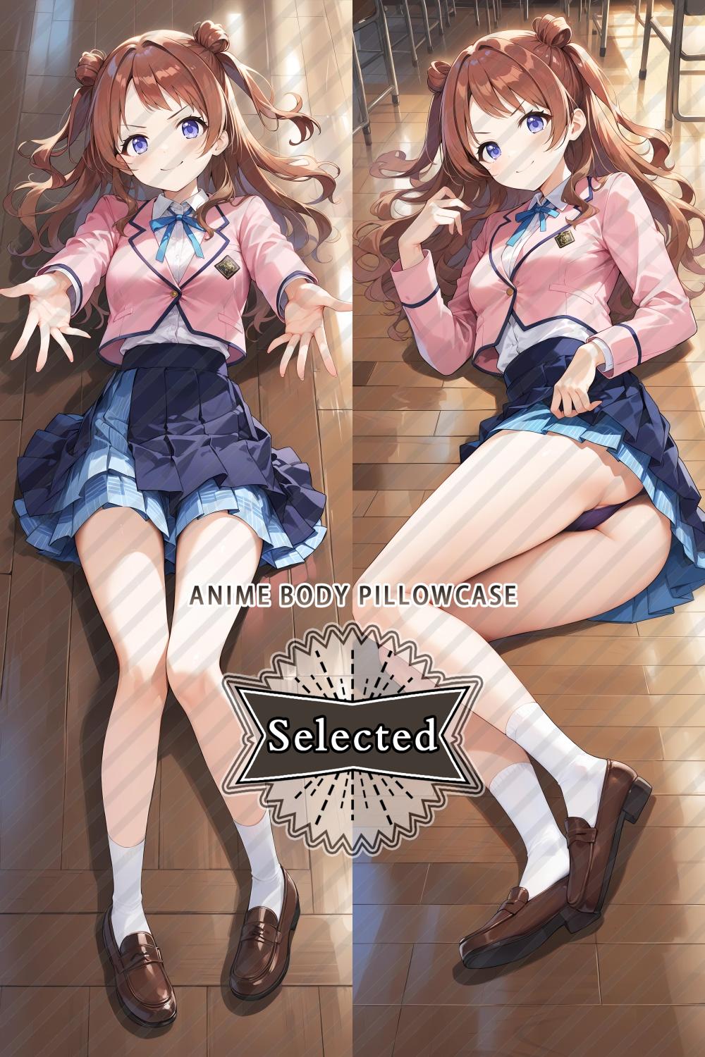 Gakuen IDOLM@STER Hanami Sak Split legs pillow Custom Dakimakura Body Pillows