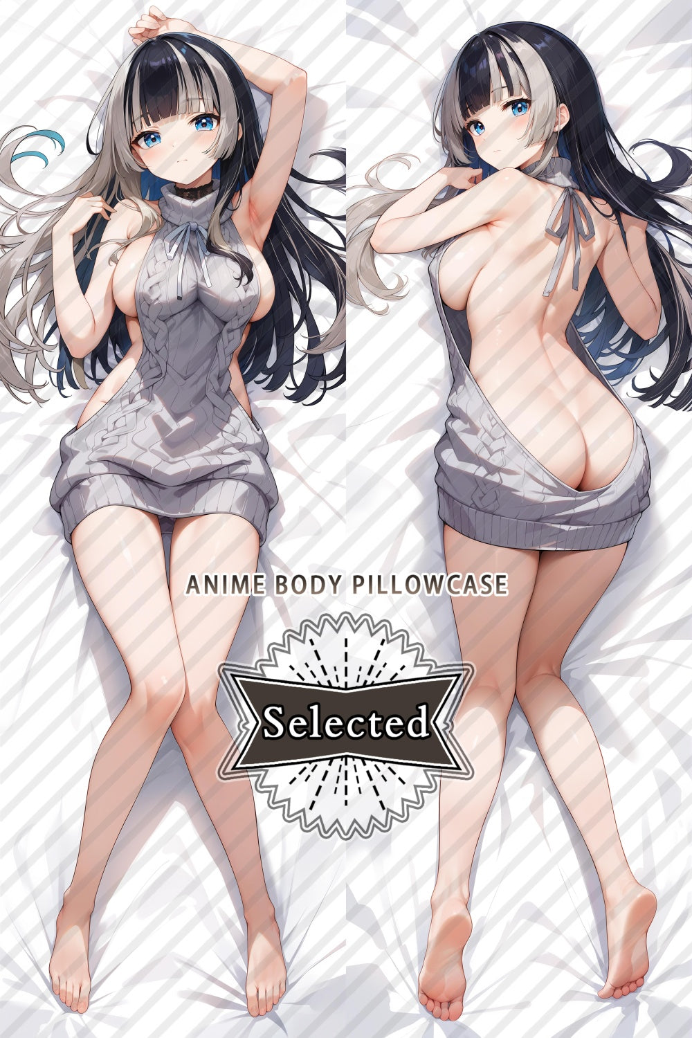 Hololive Juufuutei Raden Split legs pillow Custom Dakimakura Body Pillows