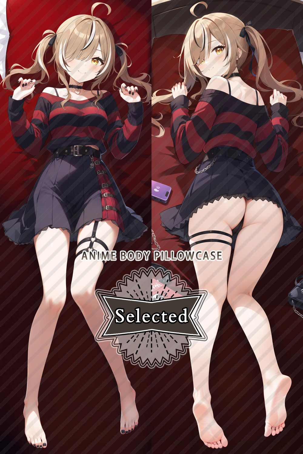 Hololive Nanashi Mumei Split legs pillow Custom Dakimakura Body Pillows