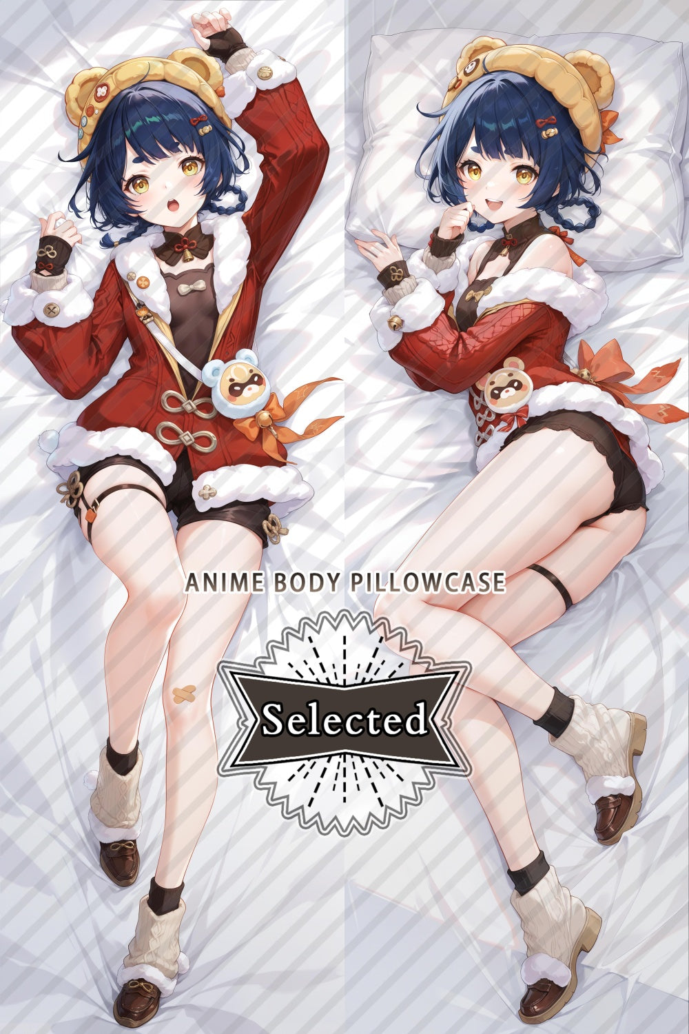 Genshin Impact Xiangling anime Split legs pillow Custom Dakimakura Body Pillows