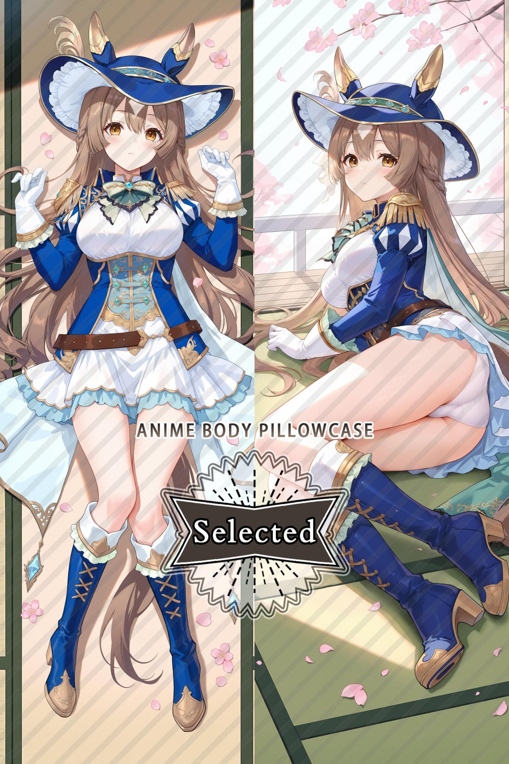 Pretty Derby Satono Diamond anime Split legs pillow Custom Dakimakura Body Pillows