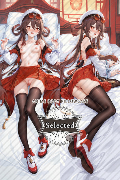 Genshin Impact Hu Tao anime Split legs pillow Custom Dakimakura Body Pillows