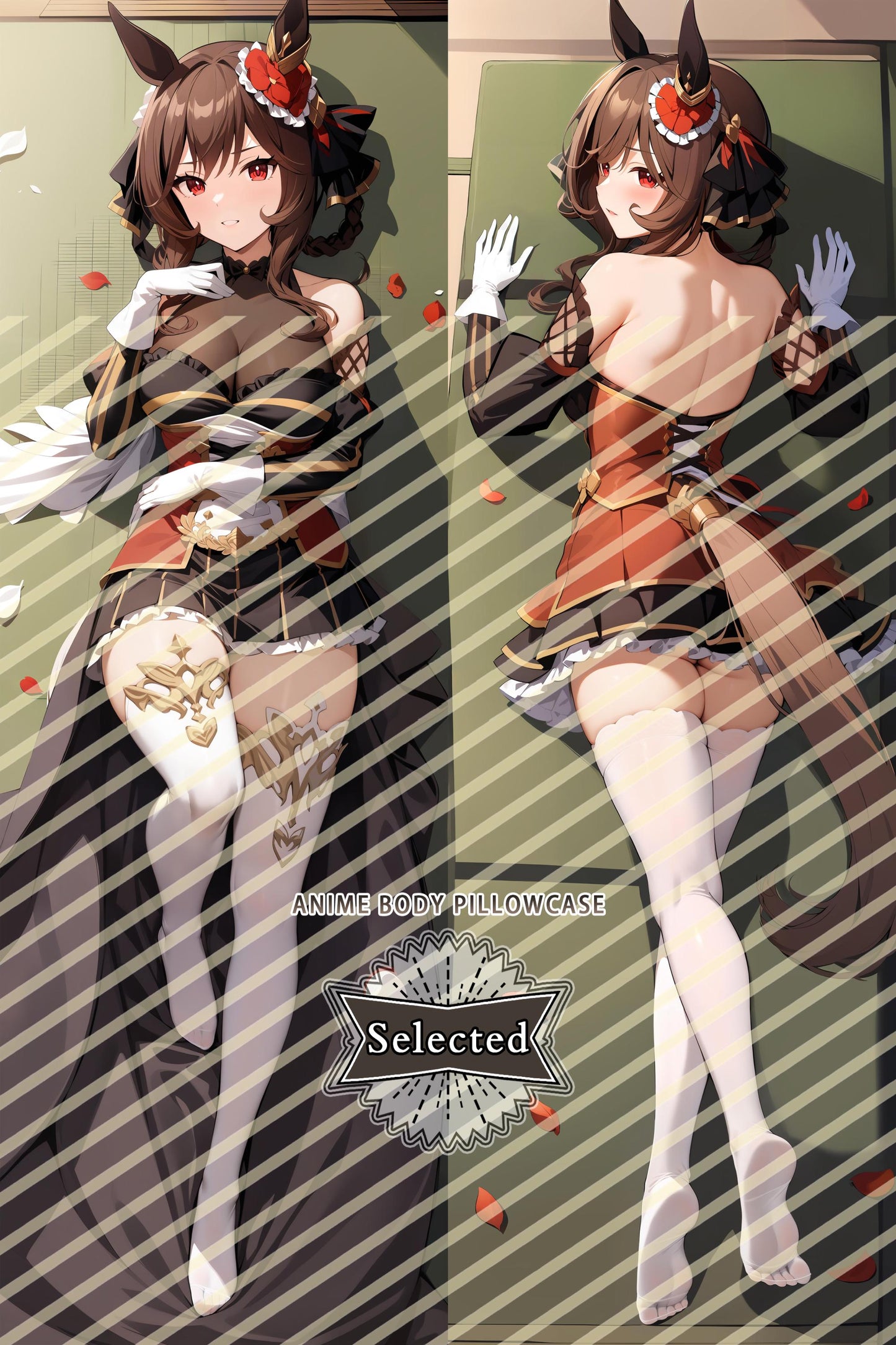 Umamusume: Pretty Derby Gentildonna Split legs pillow Custom Dakimakura Body Pillows