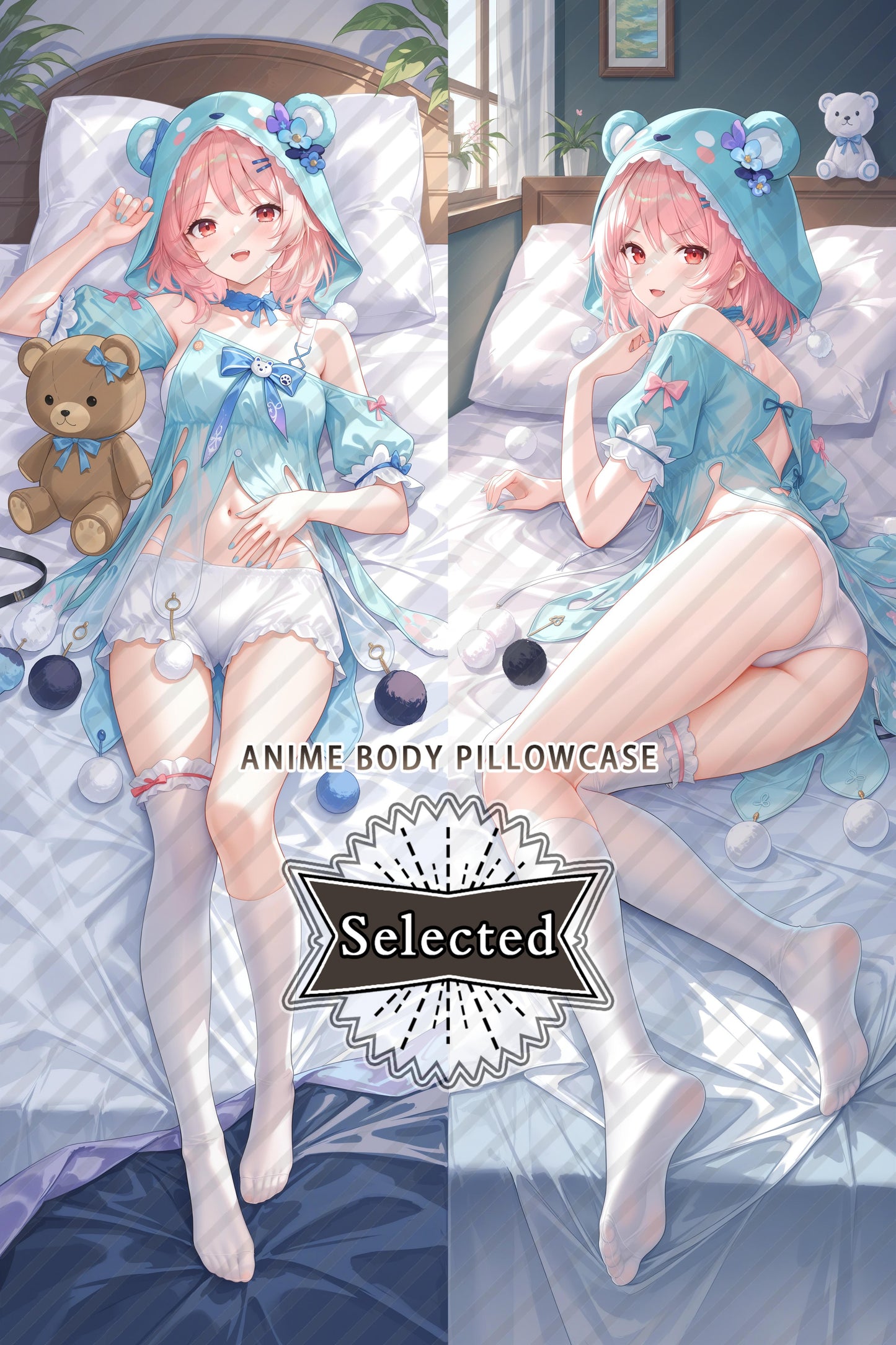 Snowbreak: Containment Zone Fuyia anime Split legs pillow Custom Dakimakura Body Pillows