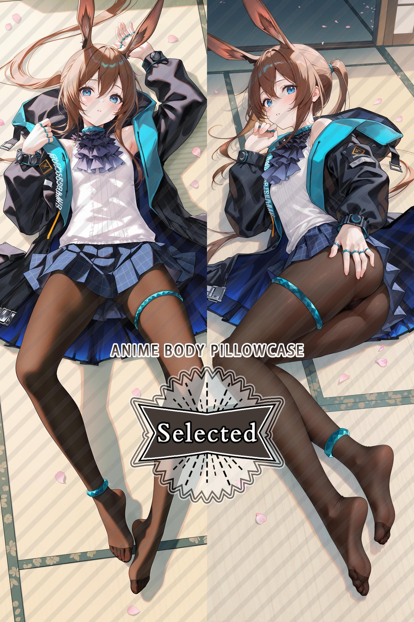 Arknights Amiya anime Split legs pillow Custom Dakimakura Body Pillows