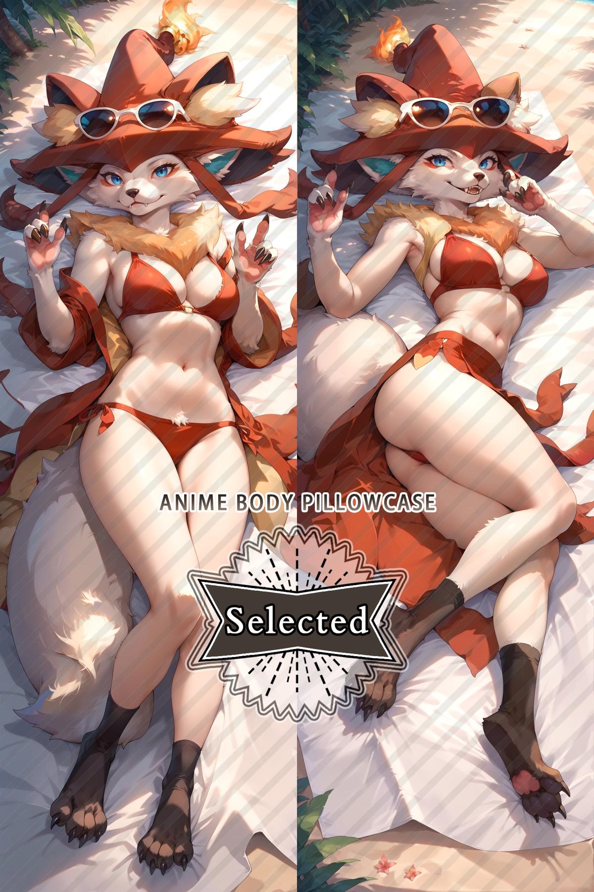 Palworld Wixen Furry Split legs pillow Custom Dakimakura Body Pillows