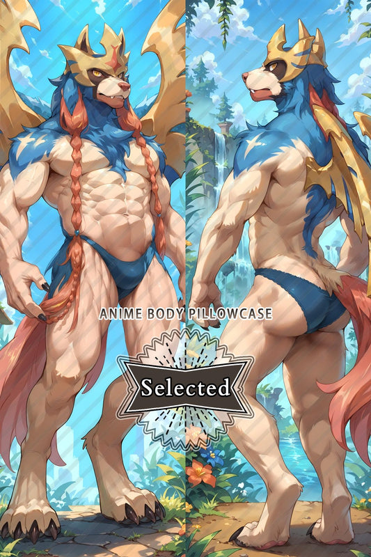 Pokémon Zacian Furry Hugging body pillow Custom Dakimakura Body Pillows