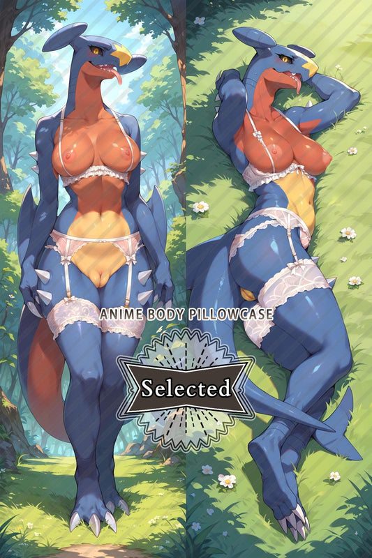 Pokémon Garchomp Furry Hugging body pillow Custom Dakimakura Body Pillows