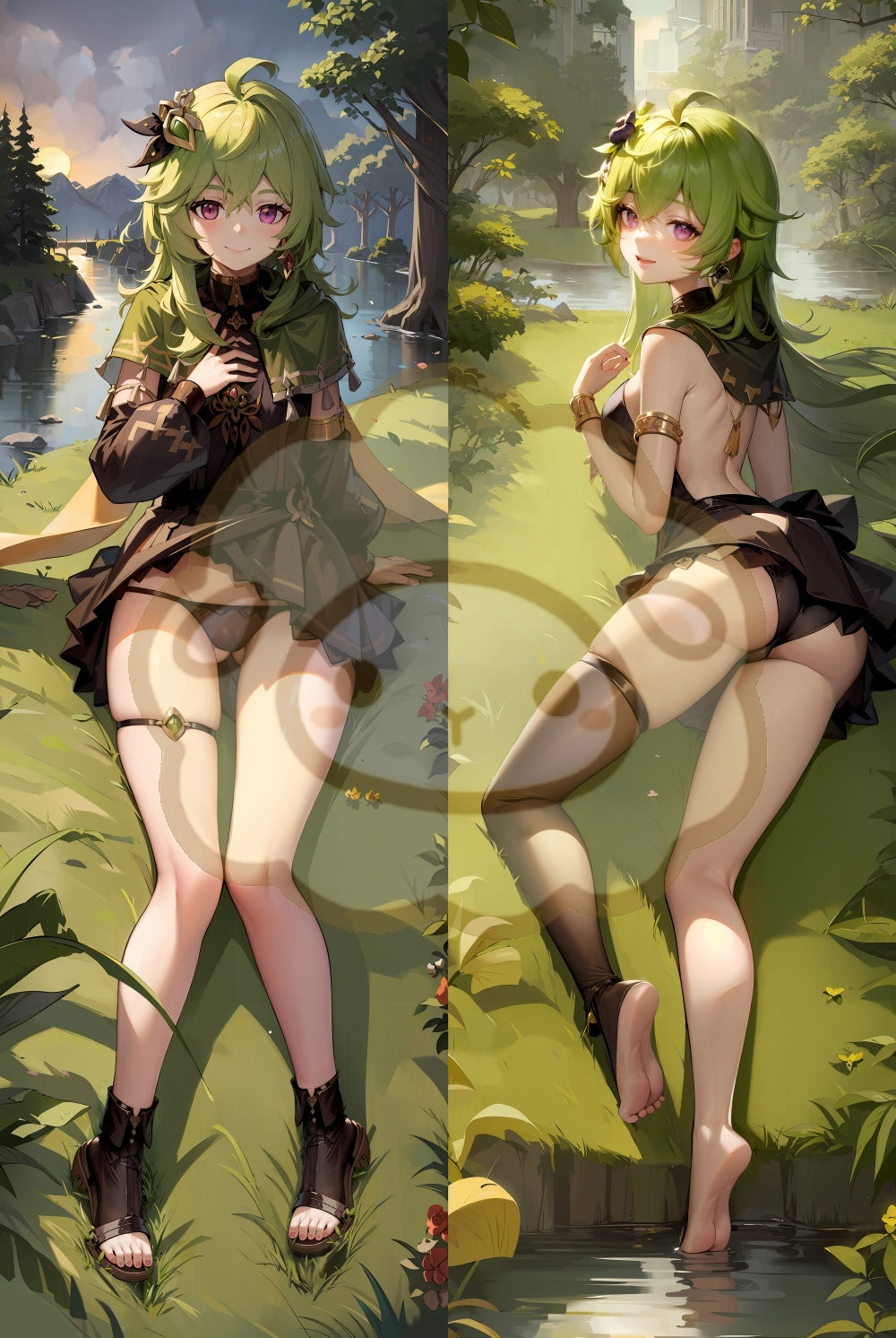 Genshin-Collei Split legs pillow Custom Dakimakura Body Pillows