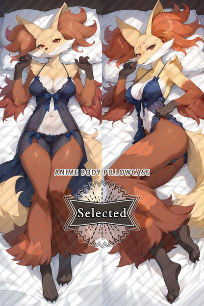 Pokémon Delphox Furry Hugging body pillow Custom Dakimakura Body Pillows