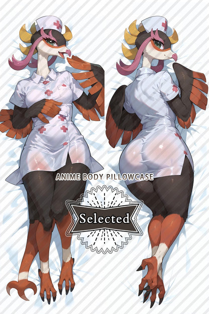 Pokemon Go Fezandipiti Furry Split legs pillow Custom Dakimakura Body Pillows