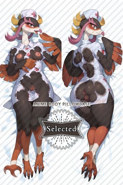 Pokemon Go Fezandipiti Furry Split legs pillow Custom Dakimakura Body Pillows