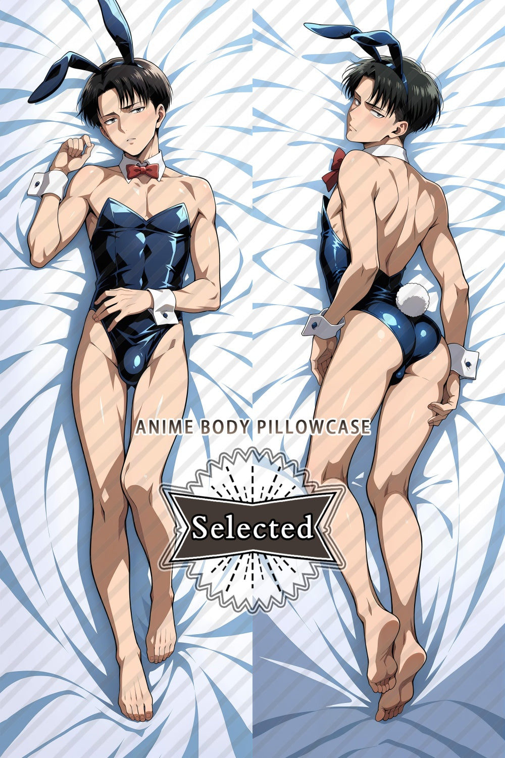 Attack on Titan Levi Ackerman Split legs pillow Custom Dakimakura Body Pillows