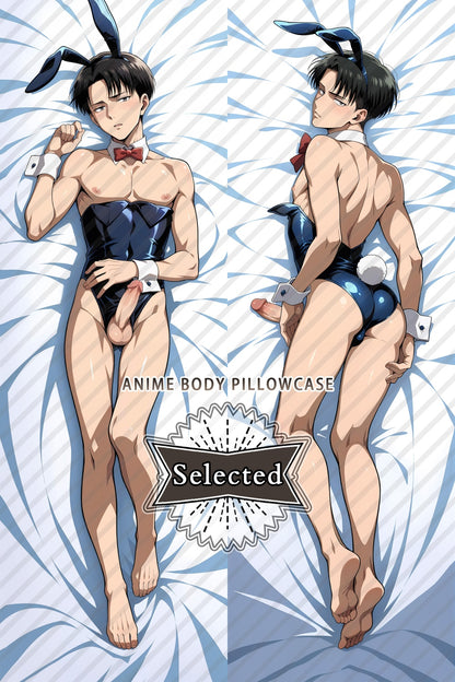 Attack on Titan Levi Ackerman Split legs pillow Custom Dakimakura Body Pillows