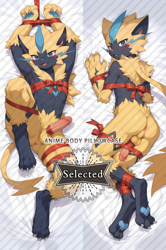 Pokemon Zeraora anime Furry Split legs pillow Custom Dakimakura Body Pillows