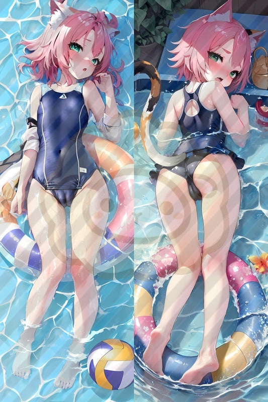 Genshin-Diona Furry Split legs pillow Custom Dakimakura Body Pillows