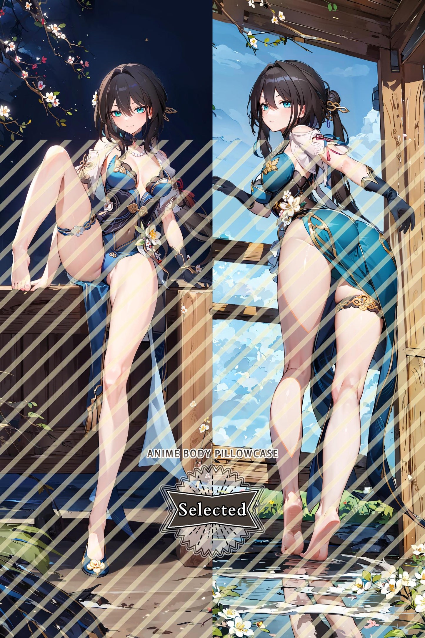 Honkai Series Ruan Mei Split legs pillow Custom Dakimakura Body Pillows