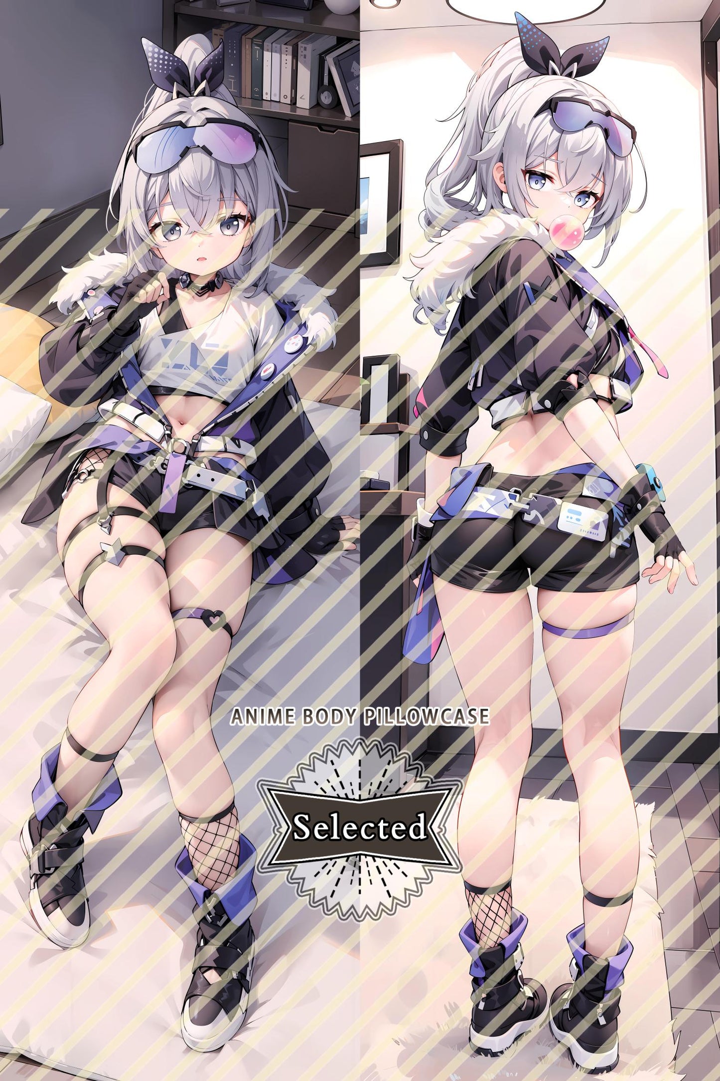 Honkai Series Little Silver Wolf Split legs pillow Custom Dakimakura Body Pillows